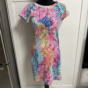 Lilly Pulitzer Women's Multicolor Shift Dress Size XS Comfort